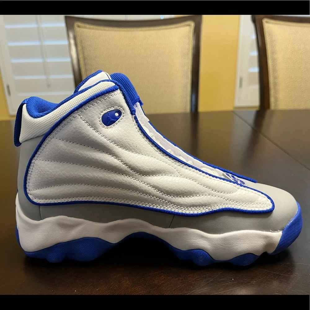 New Nike Air Jordan Pro Strong Basketball Sneaker White Blue Shoes Size US 5.5 - Picture 11 of 12